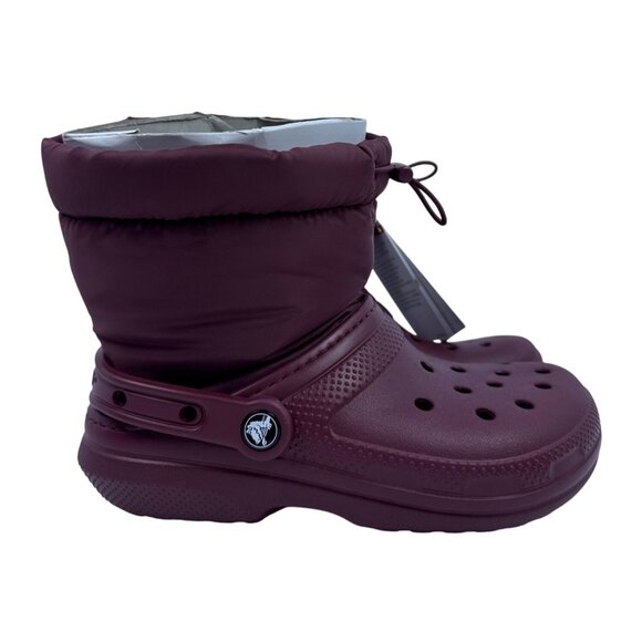 Crocs Unisex Classic Lined Neo Puff Boot (Garnet) US Size M 4 W 6 Perfect V-Day! - Picture 6 of 10
